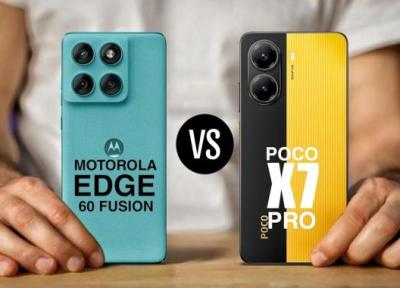 مقایسه موتورولا مدل Edge 60 Fusion با پوکو X7 پرو مقایسه موتورولا مدل Edge 60 Fusion با پوکو X7 پرو